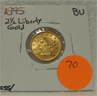 1895 $2.50 BU LIBERTY GOLD COIN