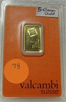 5 GRAM .999 GOLD BAR