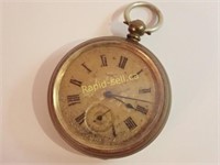 Unusual Antique Swiss Fancy Dial Pocket Watch