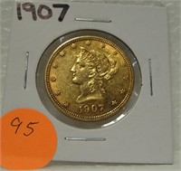 1907 10$ LIBERTY GOLD COIN