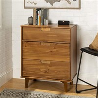 Walker Edison 3 Drawer Mid Century Wood Dresser