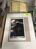 GARY PLAYER AUTOGRAPHED AUGUSTA SCORE CARD