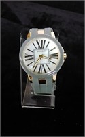 Gossip Designer Watch Gold Tone Case + Dial Works