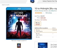 10 to Midnight (Blu-ray)(2019)