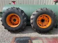 Tires & Wheels, 16.9-24, 8 hole wheels,