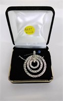 Nolan Miller Circle of Life Rhinestone Necklace