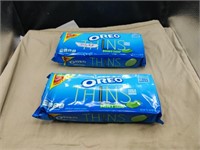 Mint Oreos Thins  2 Packages.