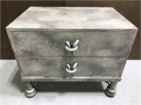 Unique 2-drawer texture painted dresser