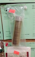 ONE (1) ROLL of 50 US 1943 ZINC CENTS.