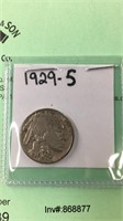 1929S Buffalo Nickel