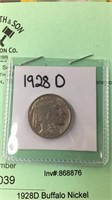 1928D Buffalo Nickel
