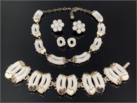 Vintage white costume jewelry collection