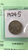 1924S Buffalo Nickel