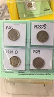 1926, 1929, 1929D & 1928S Buffalo Nickels