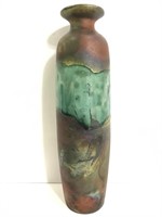 Signed art pottery bud vase