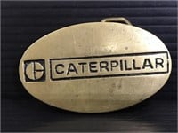 Solid brass Caterpillar belt buckle