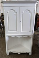 Corner cabinet with key 27" x 19.5" x 45.5"H