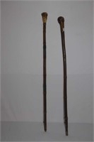 2 Wooden  Walking Canes