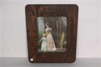 Wooden Framed Print of Mother and Daughter