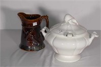 Soup Tureen and Pitcher