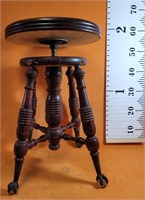 Vintage swivel top table 14" D × 21" H 

(needs