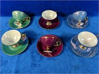 Stunning Fine Quality "Lego" Japan tea cups and