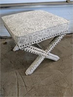 Beautifully upholstered foot stool 21" x 21"H