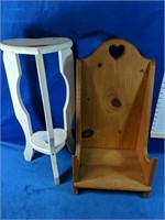 Wooden Child's bench 9.5" x 12.5" x 24"H and