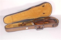 Violin in case, H.M Cusack Toronto