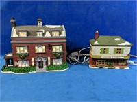 Two "Dickens' Village Series" Houses, 6" x 4" x