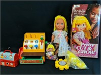 Vintage Toy Lot, including "Pretty Cut & Grow"