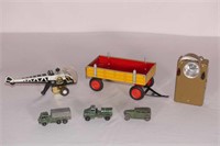 Assorted Tin Toys and Early Flashlight