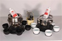2 Complete Fondue sets with fuel