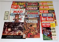 Vintage Magazines - Mad, Hot Rod, Star Wars, Conan
