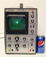 Conar 255 Solid State Oscilloscope Powers On