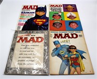 4 Vintage Mad Magazines Including Volume #1