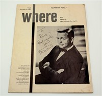 Mel Torme Signed Cover Where Magazine 1968
