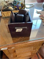 Wooden Box Of Reading Glasses