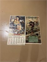 2 Reproduction Gun Calendars