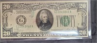 1928 D $20.00 Bill--gold On Demand-series Of 20 D