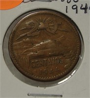 1944 20 CENTAVOS MEXICAN COIN