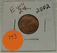 2002 2 CENT EURO EUROPEAN COIN