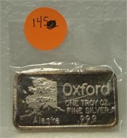 1 TROY OZ OXFORD ART BAR