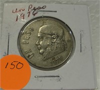 1976 MEXICO UN PASO COIN