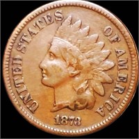 1873 Indian Head Penny NICELY CIRCULATED