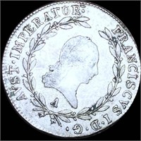 1808 Austrian Silver 20 Kreuzer XF