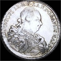 1772 Hessen-Darmstadt Silver Thaler UNC
