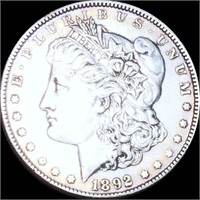 1892 Morgan Silver Dollar ABOUT UNCIRCULATED