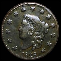 1826 Coronet Head Large Cent LIGHTLY CIRCULATED