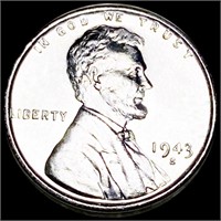 1943-S Lincoln Wheat Steel Penny UNCIRCULATED